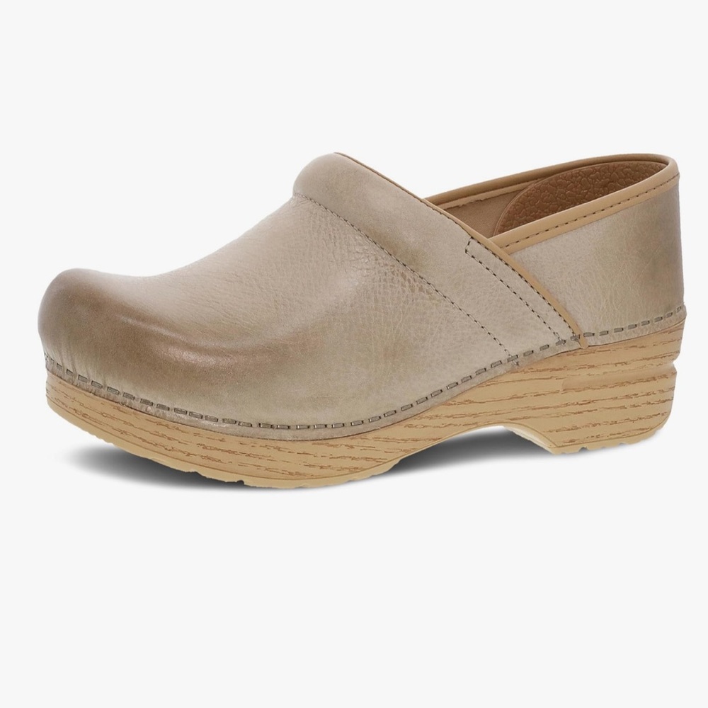 Dansko Women’s Professional Slip-On Clogs - Sand Milled Burnished